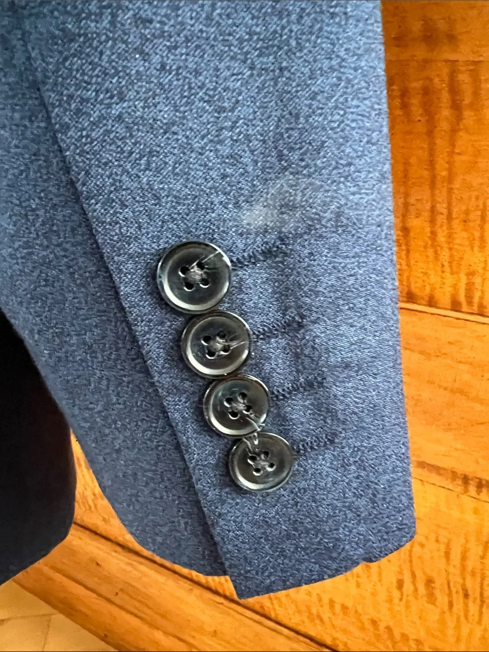 👔Slim Fit Bar III Men's Navy Blue Tailored Blazer / Sport Coat - 38R